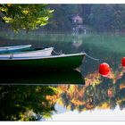 Es ist Herbst am Freibergsee bei Oberstdorf