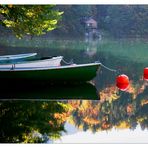 Es ist Herbst am Freibergsee bei Oberstdorf