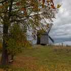 es ist Herbst an der Bockwindmühle in Schönau.