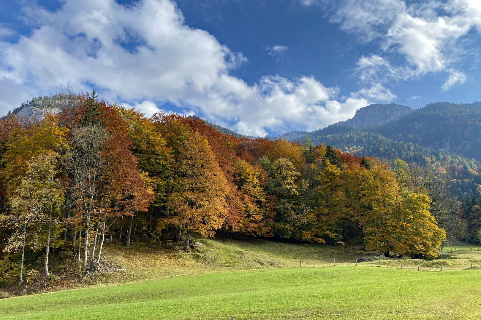 Es ist Herbst im Chiemgau