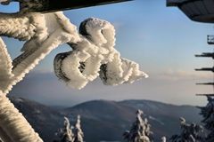 Es ist kalt auf dem Hochblauen - Aussichtsturm Schwarzwaldverein