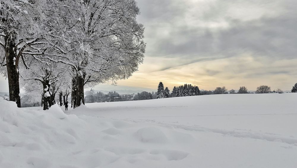 Es ist noch genug Schnee da..