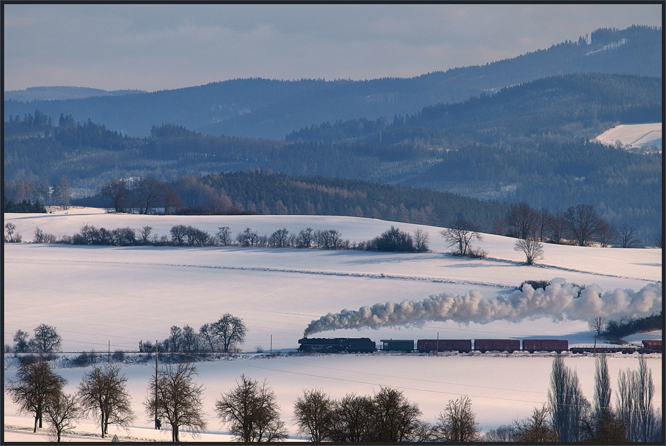 Es ist noch Winter im Vorland des Böhmerwaldes