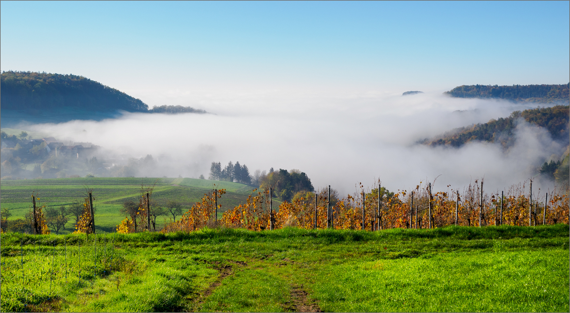 Es ist schön, über dem Nebel zu sein..