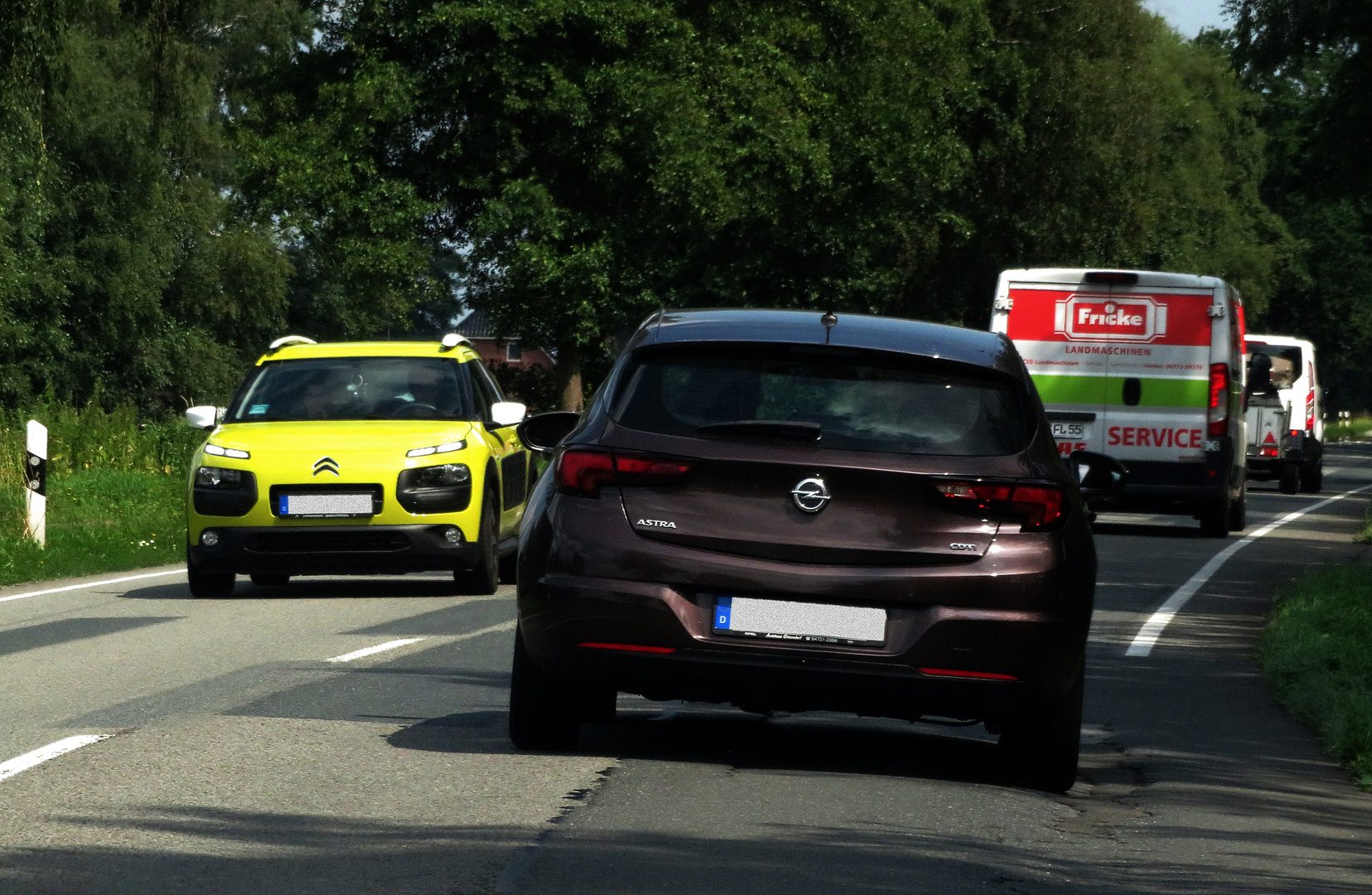 es ist viel Verkehr ...