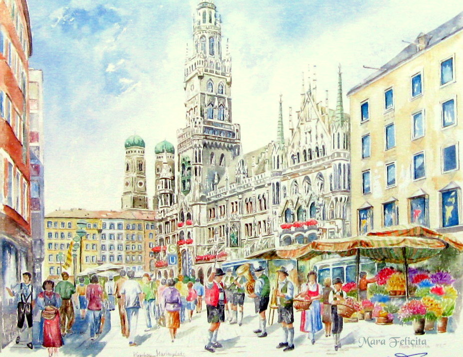 Es ist Wies'nzeit!      Mein München - Marienplatz