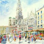 Es ist Wies'nzeit!      Mein München - Marienplatz