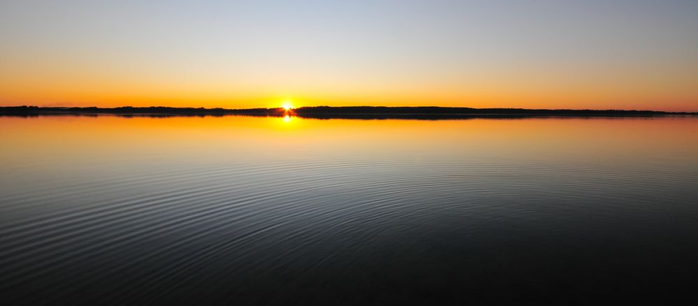 es kräuselt sich im Abendlicht...