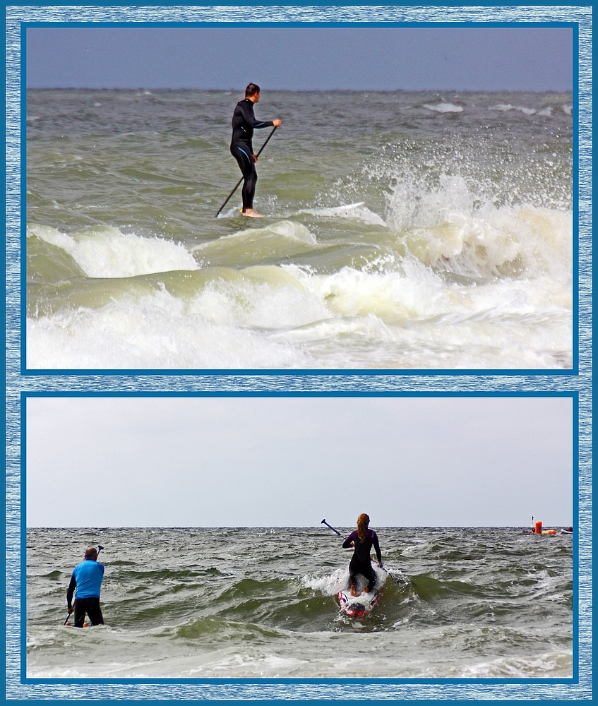 Es machte auch Spaß die Sportler beim Stand Up Paddling zu beobachten...