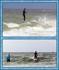 Es machte auch Spaß die Sportler beim Stand Up Paddling zu beobachten...