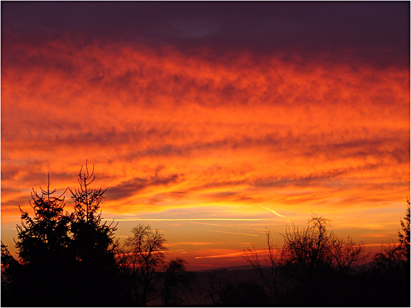 es musste mal wieder sein, Himmighofen um 7.22Uhr Blick ins *Blaue Ländchen*