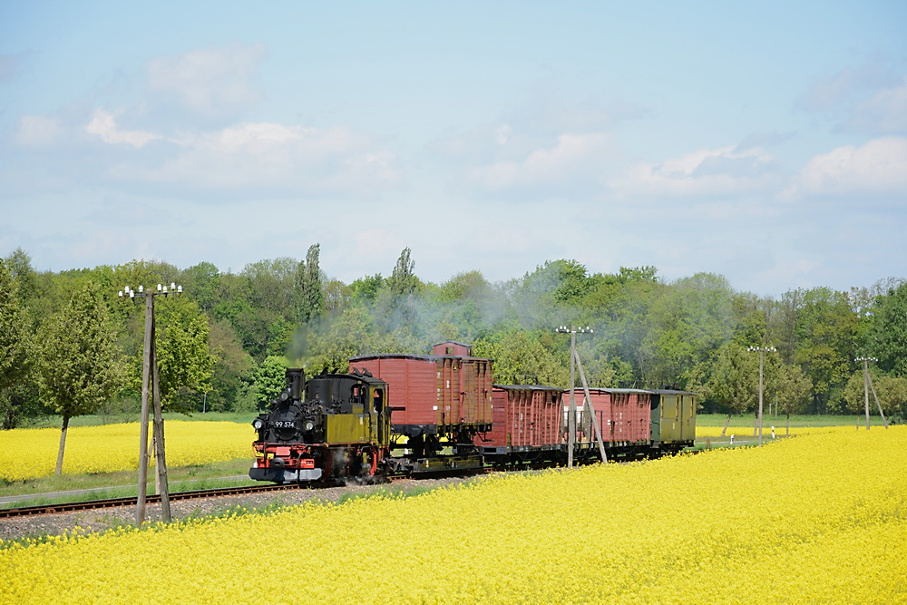 es rapst bei der Döllnitzbahn