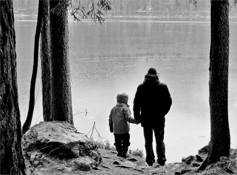 Es regnet am Eibsee......