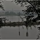 Es regnet auf dem Rhein