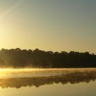 es scheint, das Wasser brennt - Sonnenaufgang heute um 6.00 Uhr