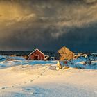 es schneit auf den Lofoten...