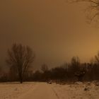 es schneit in schloß neuhaus