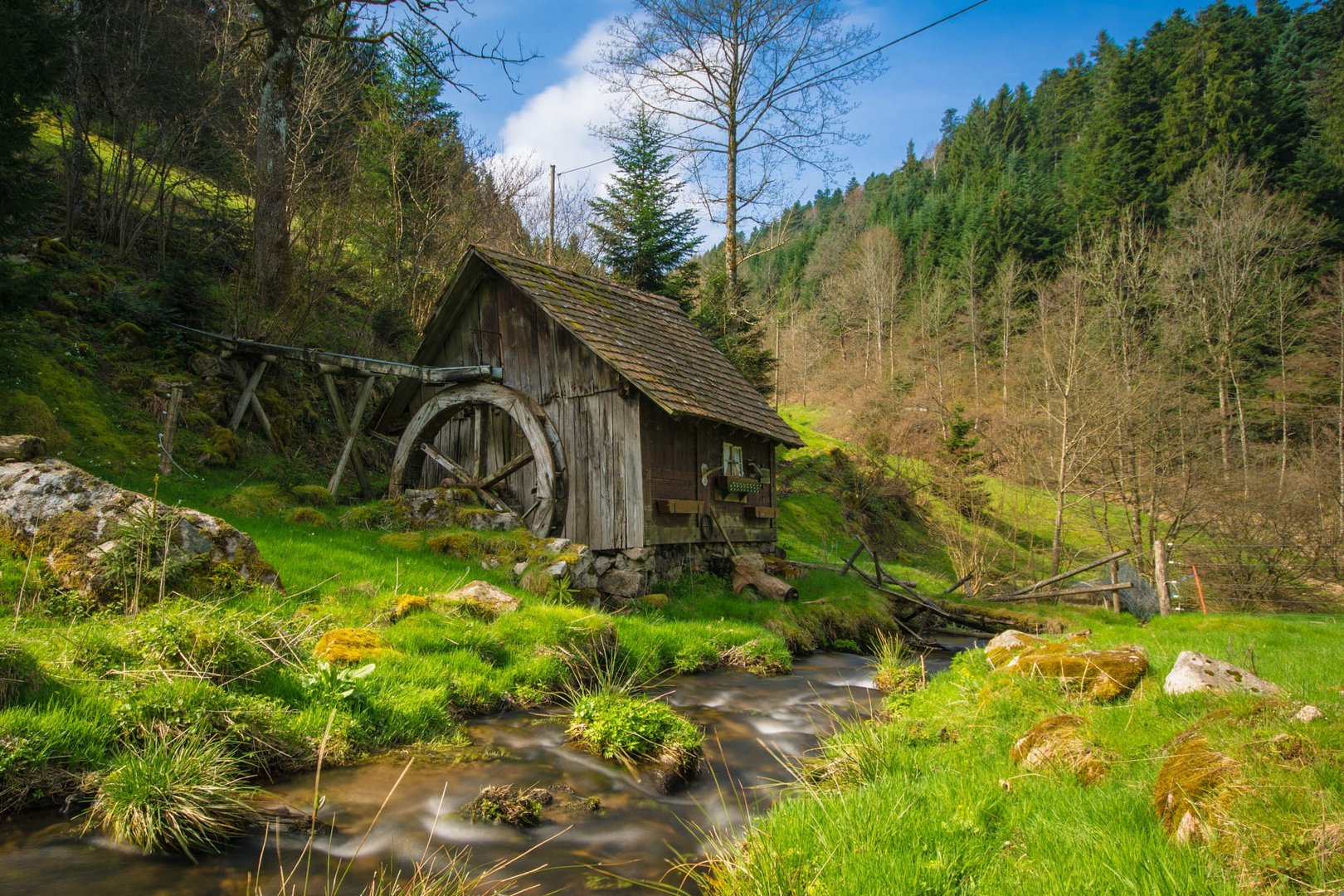 Es steht eine Mühle.....