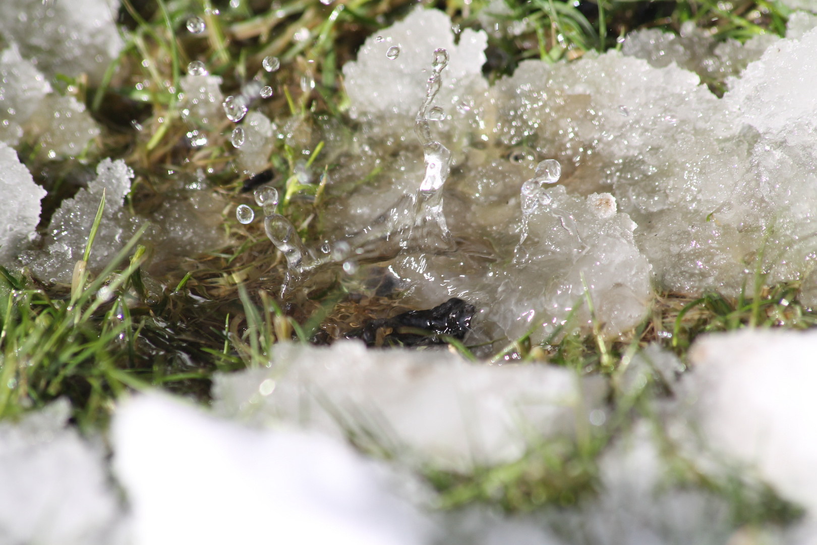 Es Taut und die Regenrinne Tropft