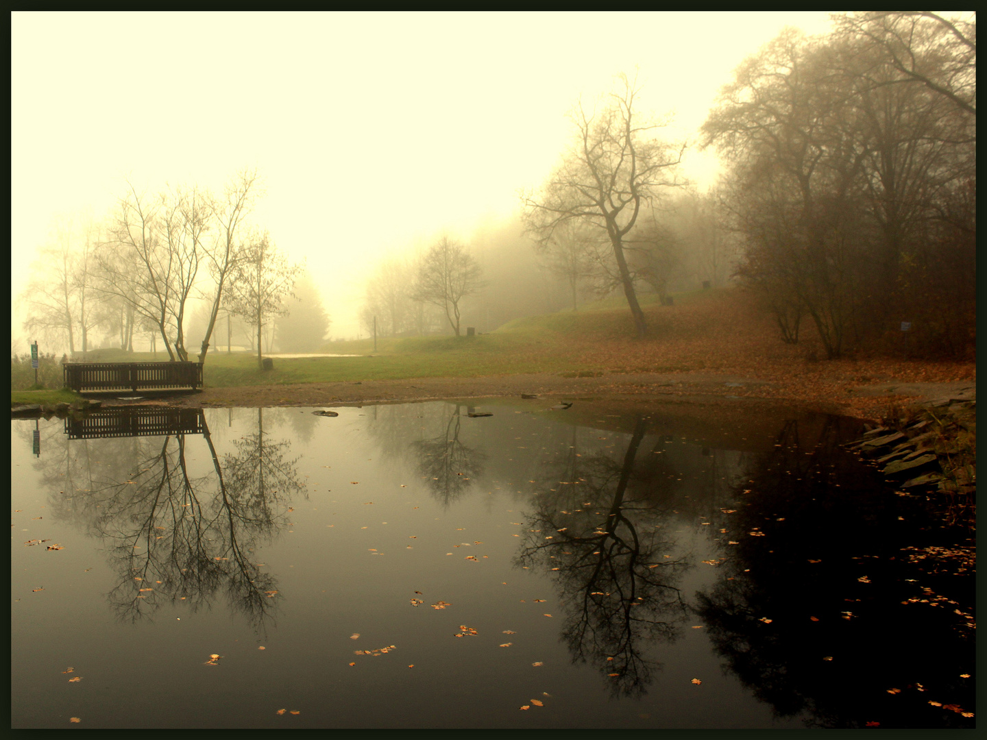 Es war ein trüber Herbsttag... Foto & Bild landschaft, bach, fluss