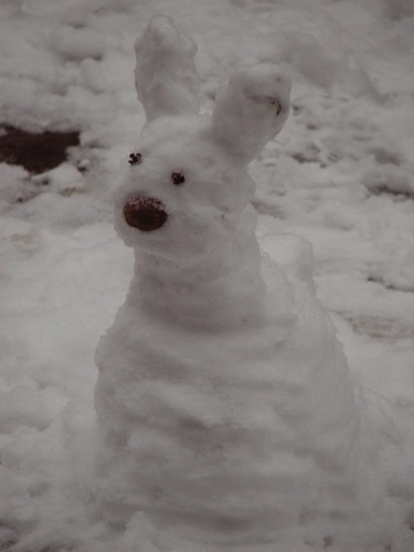 Es war einmal ein Schnee-Osterhase...