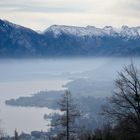 Es war kein Nebel, aber mehr als nur Dunst beim Blick vom Gmundnerberg zur Traunsee hinunter