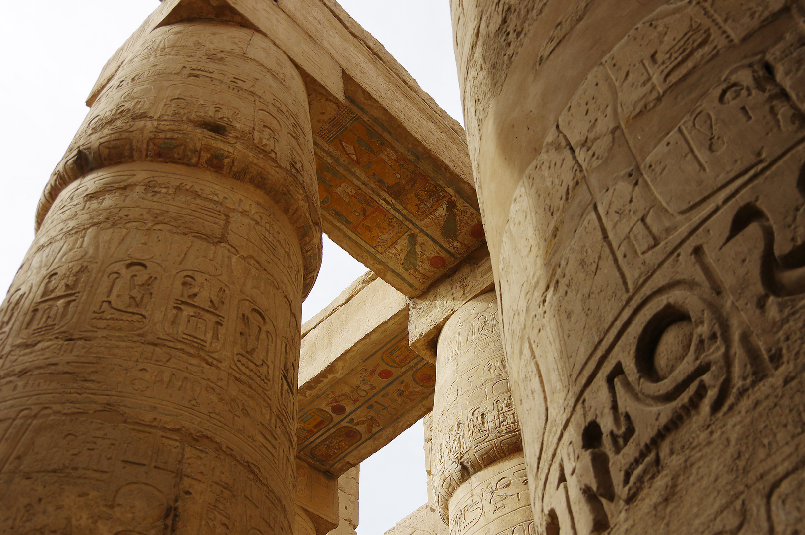 Es war mal alles sehr bunt im Karnak Tempel