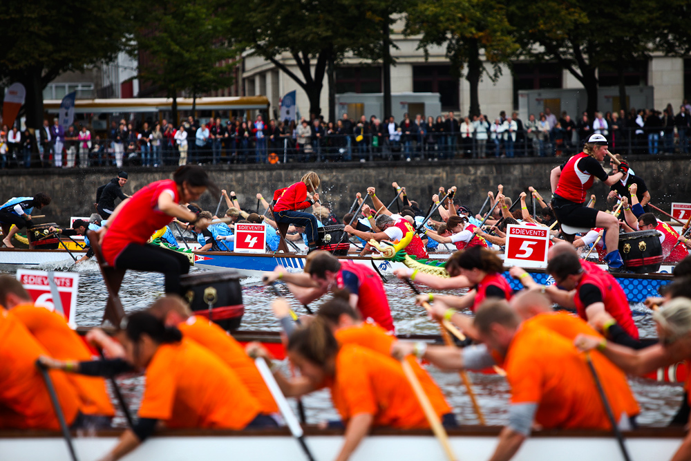 Es war voll auf der Alster