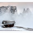 Es Wintert auf der Seiser Alm