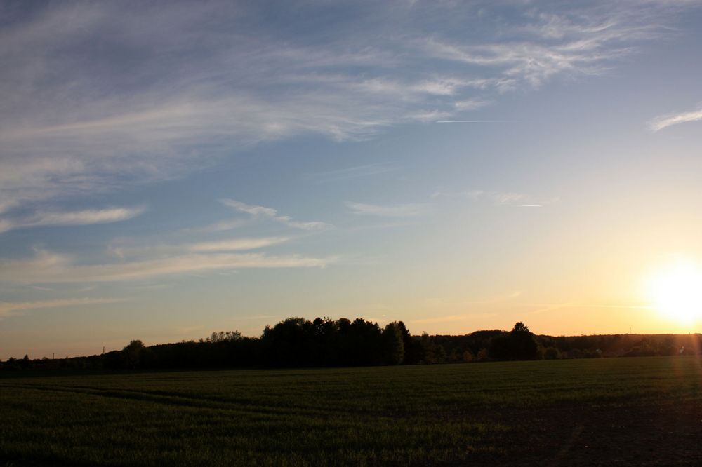 es wird Abend am 1.Mai