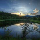 Es wird Abend am äußerstem Ende des Schluchsees