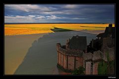 Es wird Abend am Mont-Saint-Michel