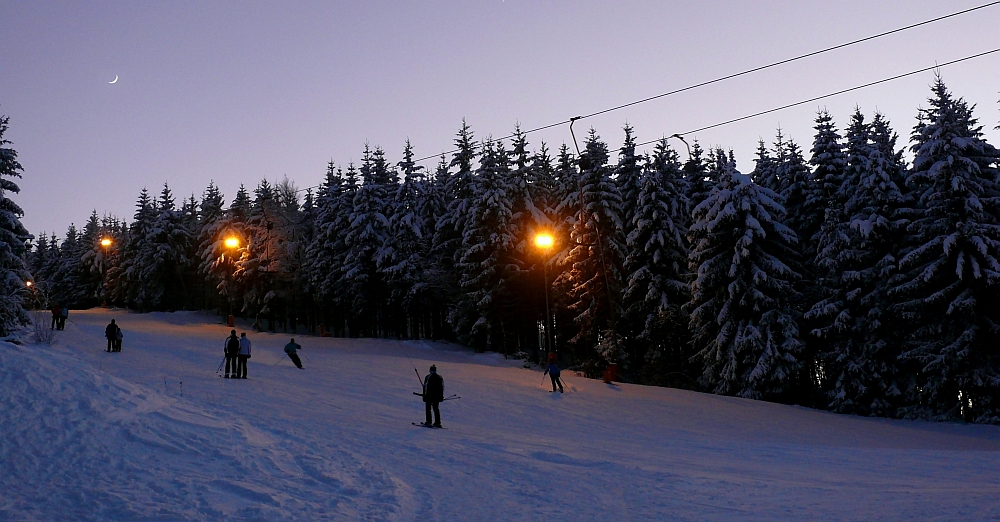 Es wird Abend auf dem Skihang III