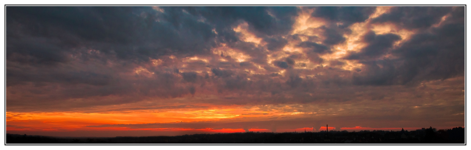 Es wird Abend im Bergischen Land