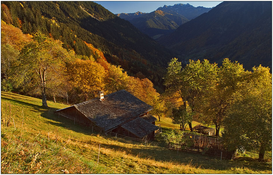 Es wird Abend im Montafon ...