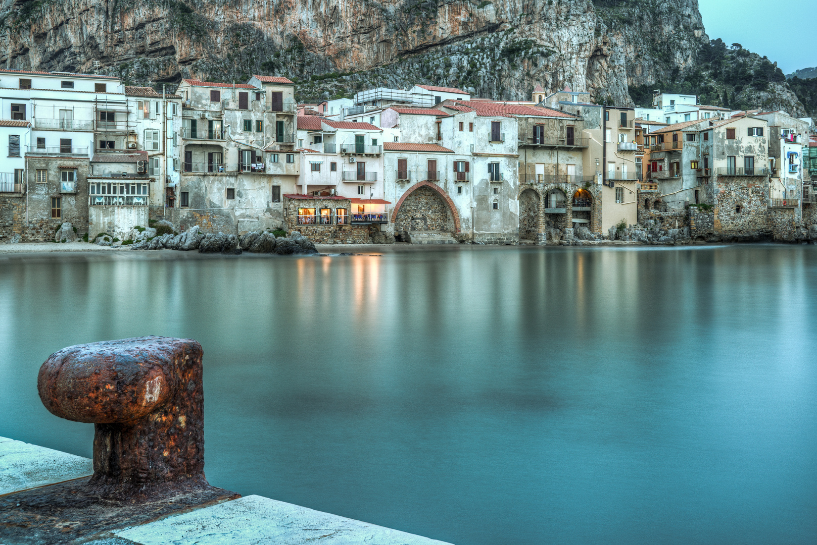 Es wird Abend in Cefalu