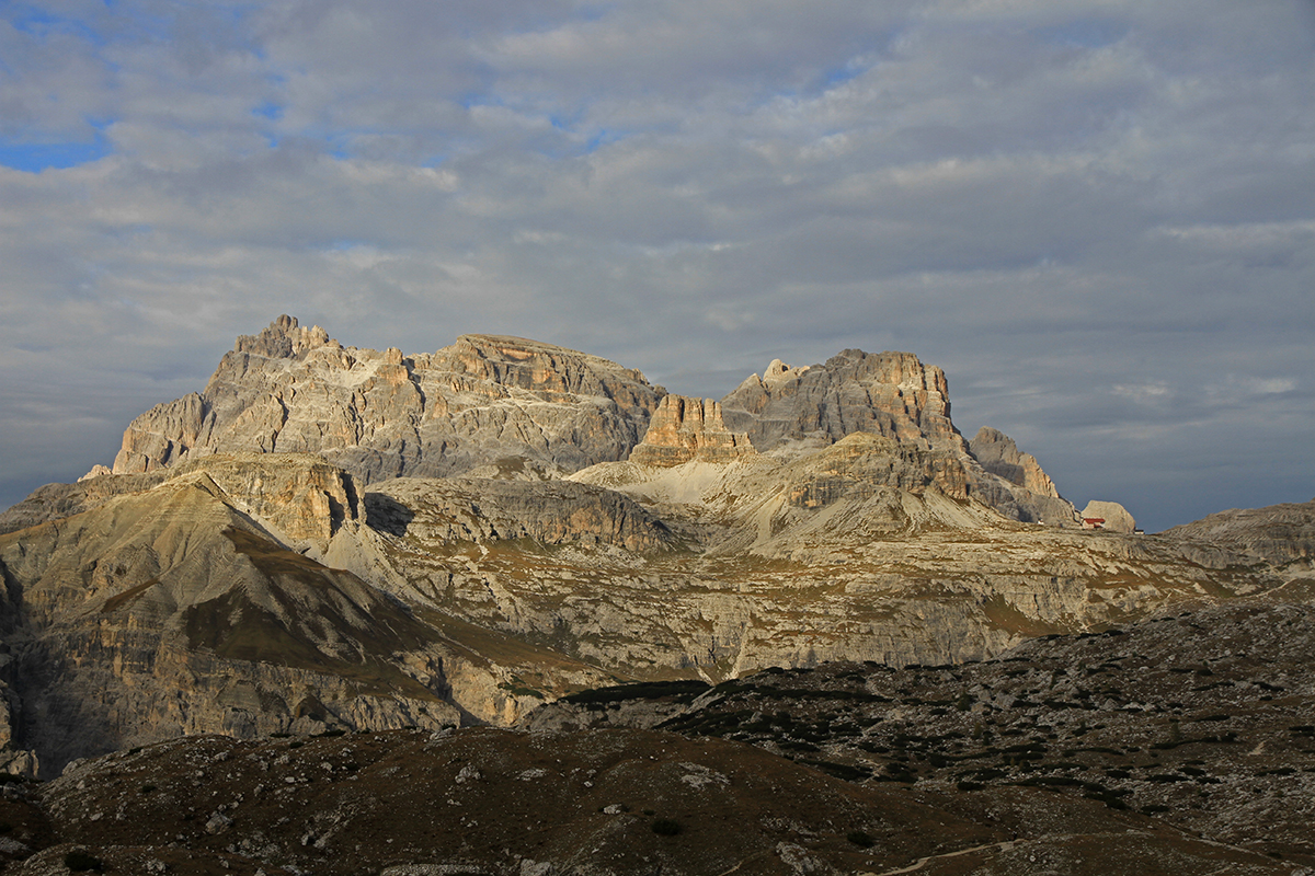 Es wird Abend in den Sextener Dolomiten