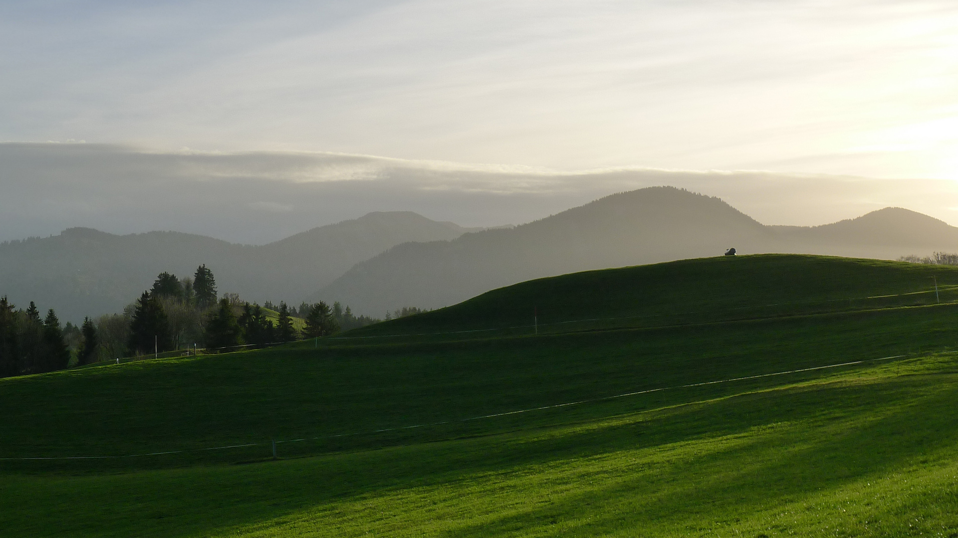 Es wird Abend in der Bergstätt.