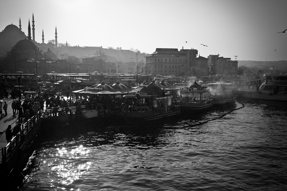 Es wird Abend in Eminönü ....