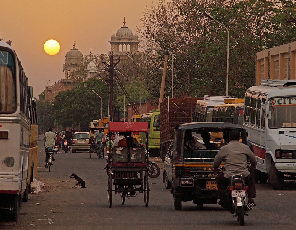 Es wird Abend in Jaipur