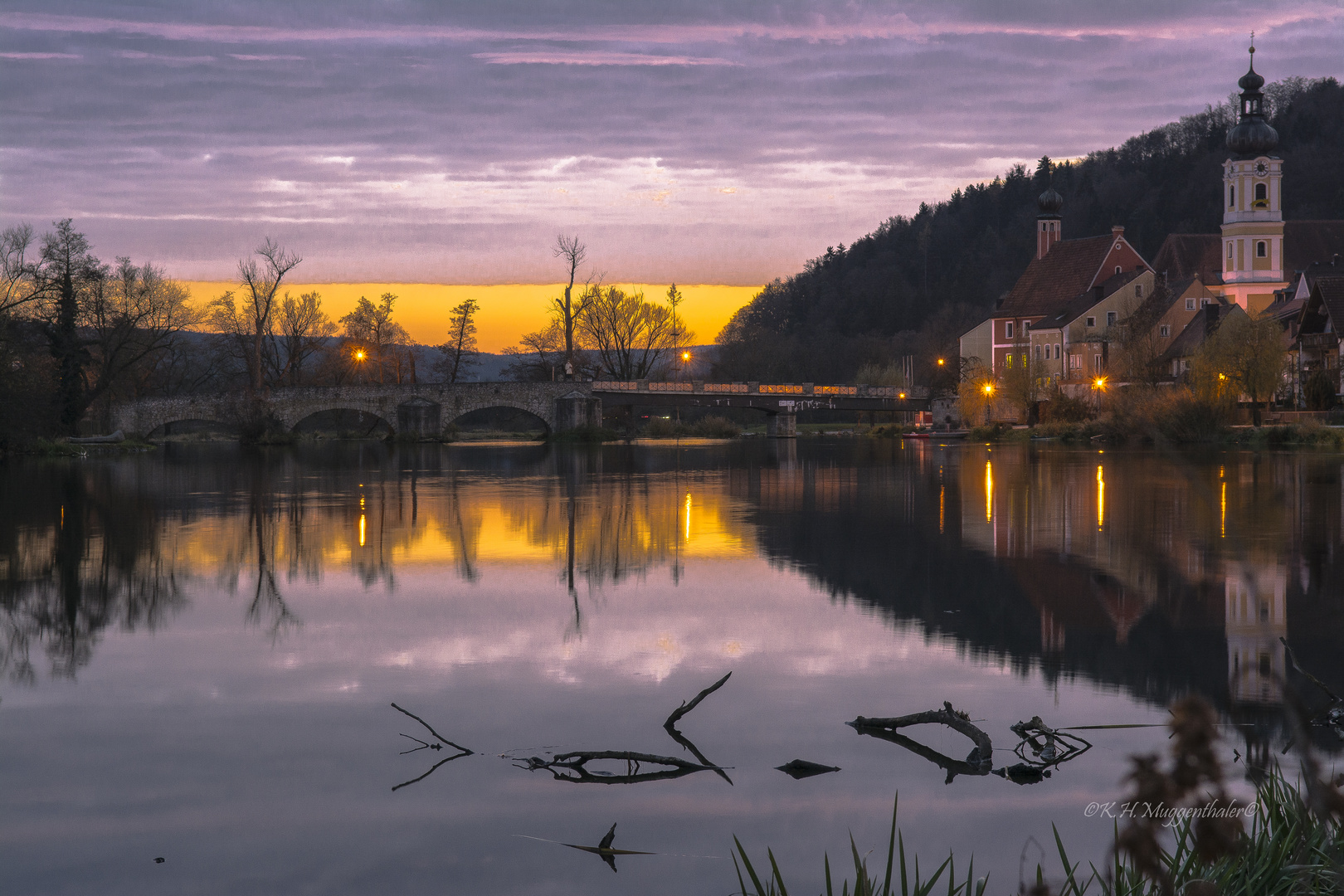 Es wírd Abend in Kallmünz