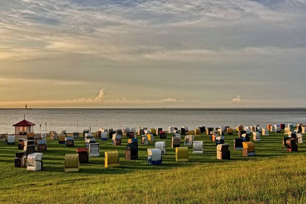 Es wird Abend über der Grimmershörnbucht
