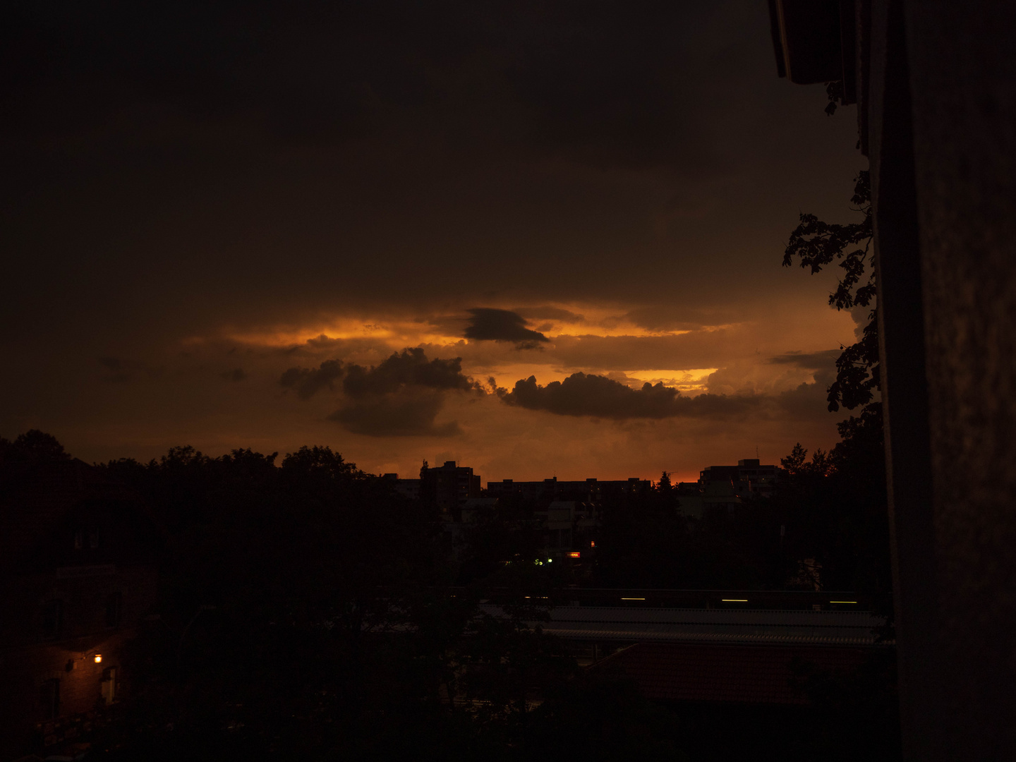 es wird gleich ein Donnerwetter geben