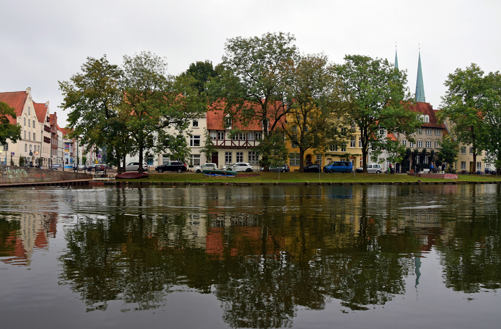 Es wird Herbst an der Obertrave in Lübeck