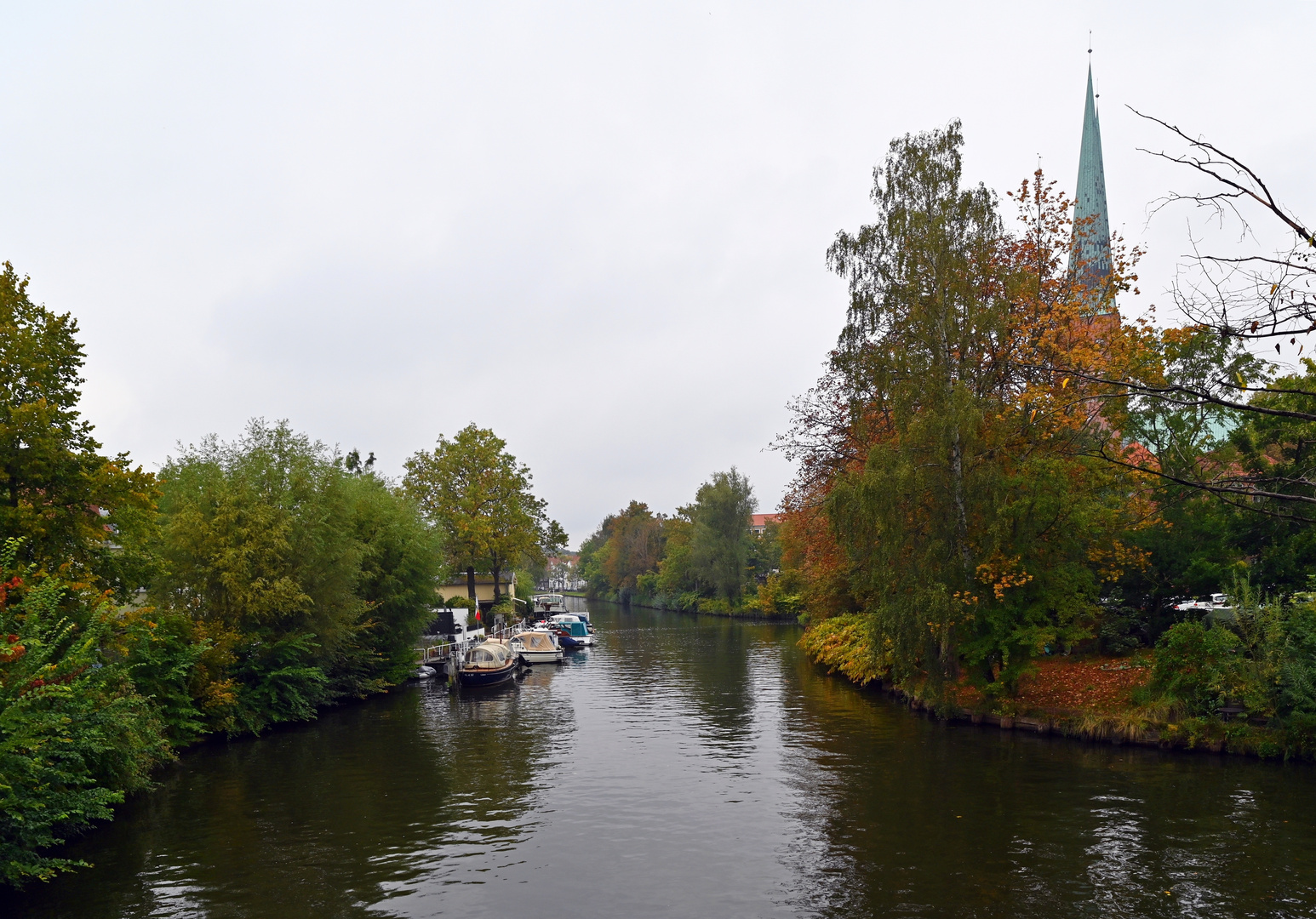 Es wird Herbst an der Obertrave in Lübeck