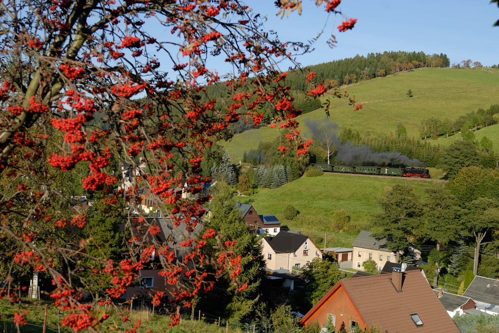 es wird Herbst bei der Fichtelbergbahn