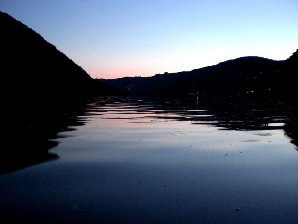 Es wird Nacht, an der Mosel