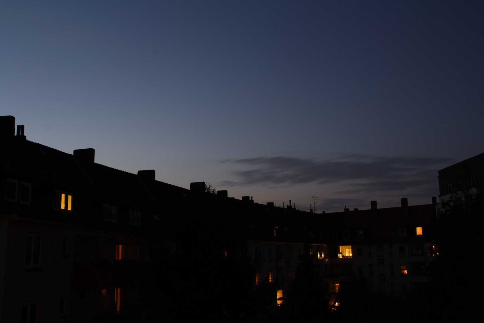 es wird nacht in der südstadt