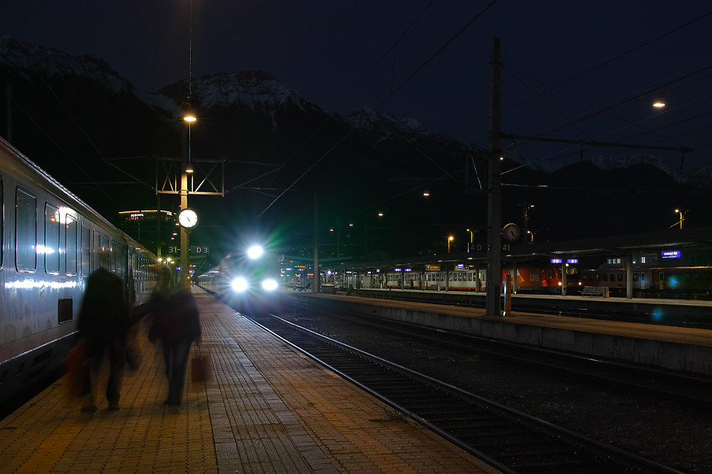 Es wird Nacht in Innsbruck