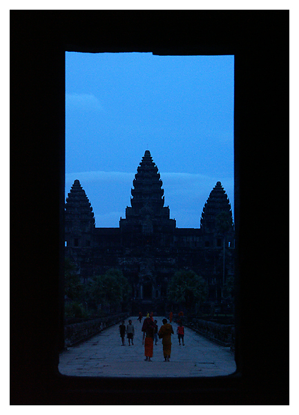 Es wird Nacht über Angkor Wat - Siem Reap, Kambodscha